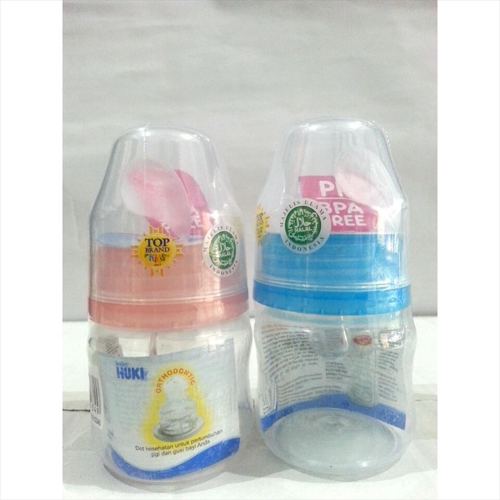 Huki Orthodontic Botol 60ml / Baby huki botol susu slim neck 60ml