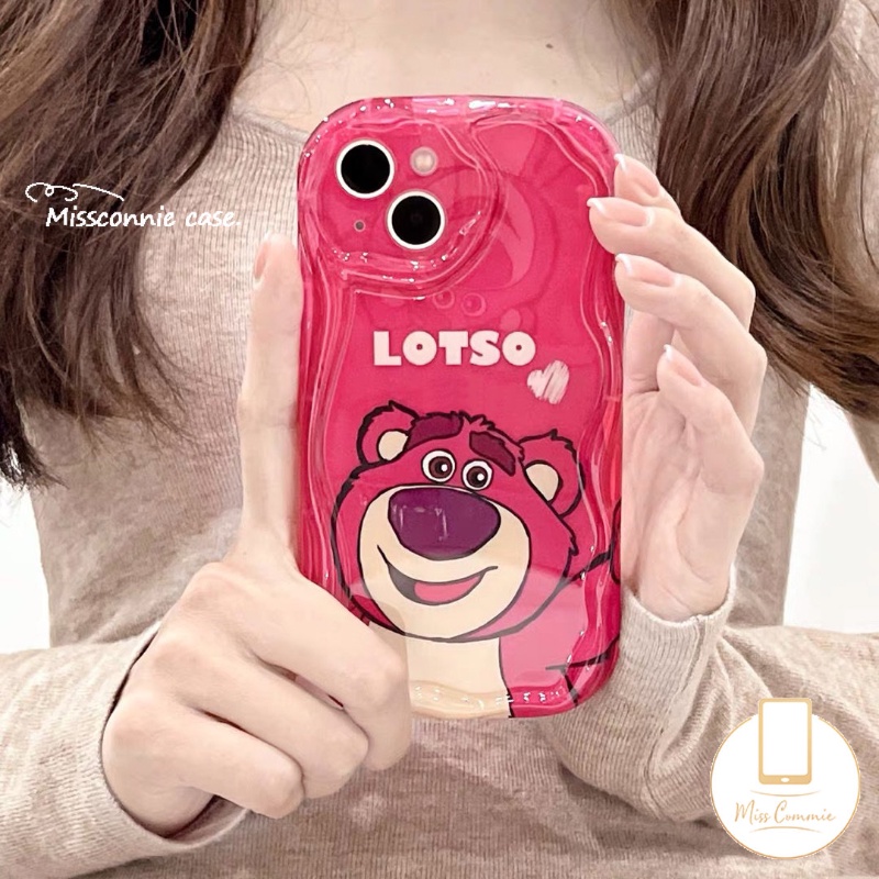 IPHONE Kartun Casing Ponsel Dinosaurus Kecil Yang Lucu Kompatibel Untuk Iphone11 12 13 14 Pro Max XR X 7 8 6s 6 Plus XS Max SE 2020 3D Wavy Curved Edge Glossy Shockproof Tpu Soft Cover