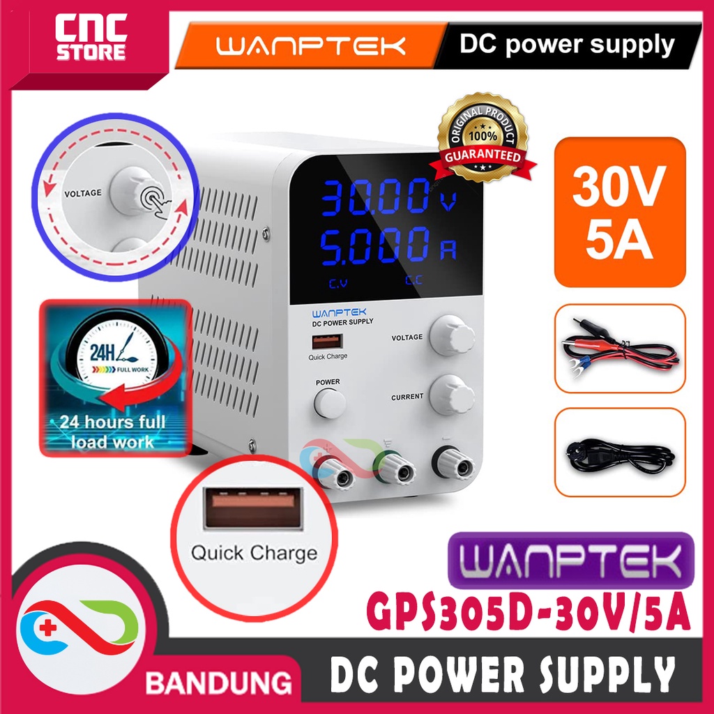 WANPTEK GPS305D DIGITAL POWER SUPPLY DIGITAL DC 30V 5A 150W CA CC