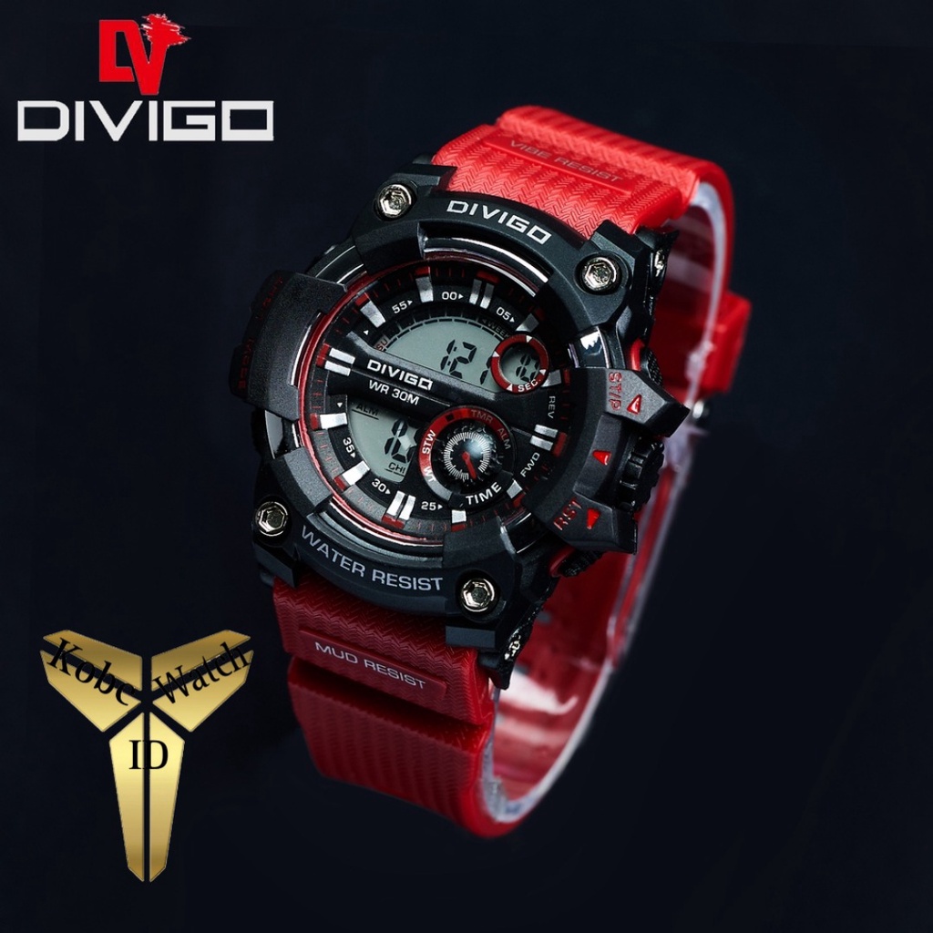 Watch Divigo DV-6817 Jam Tangan Wanita Digital DIVIGO Warna Tahan Air 3ATM
