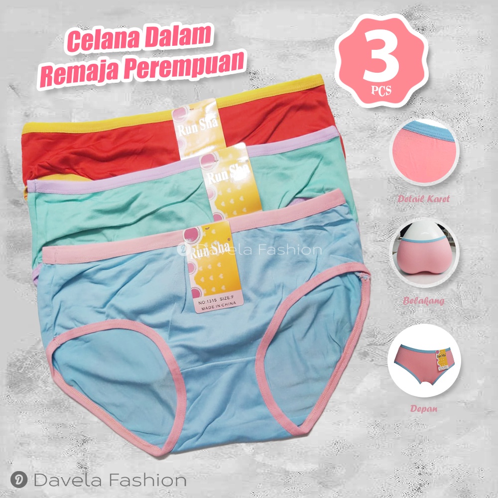 ini toko ts . sultan - sultan offcial yaow | 3 Pcs Celana Dalam Anak Remaja Perempuan Allsize - CD W