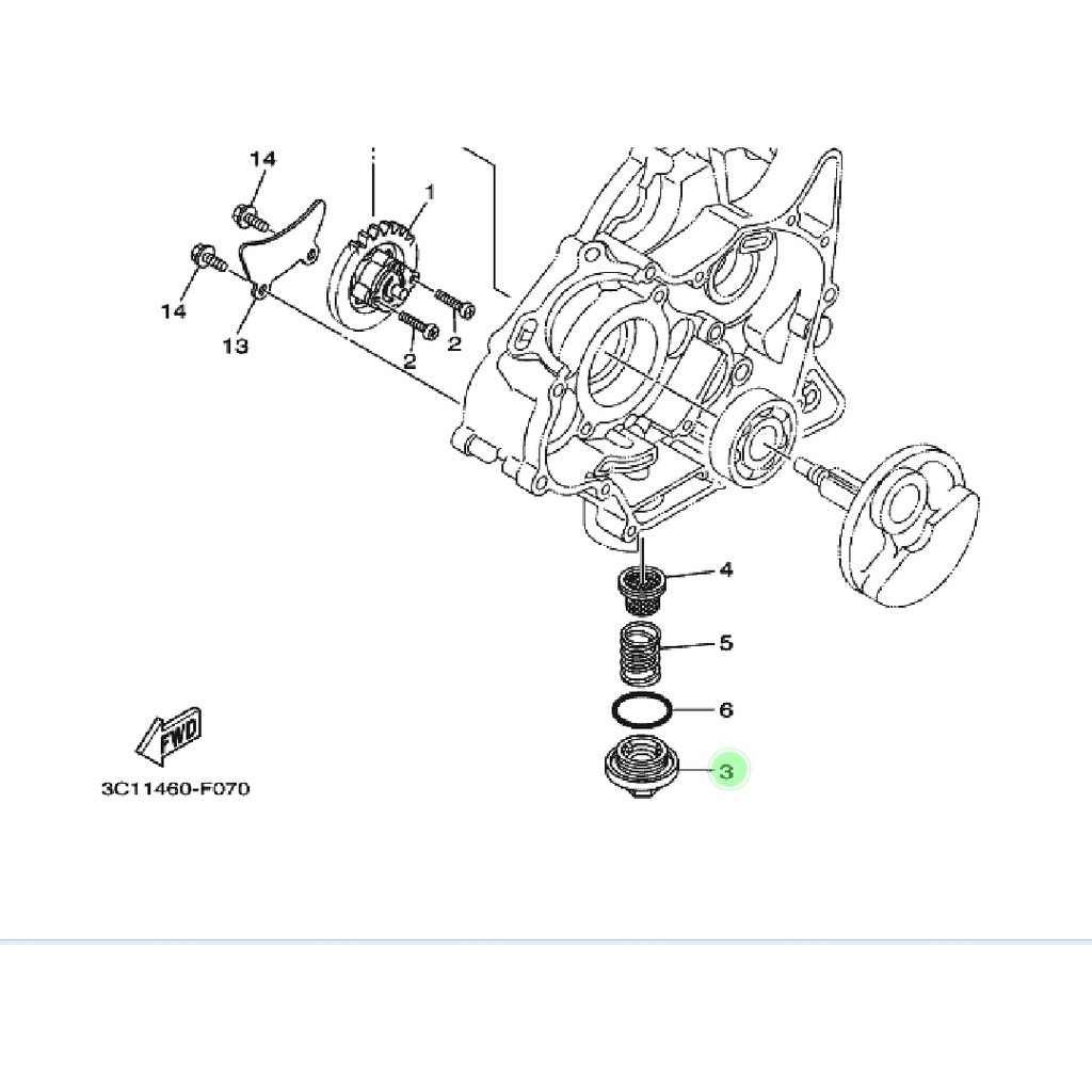 BAUT TAP TAB TUTUP PEMBUANGAN OLI MESIN BAWAH NEW R15 VVA V3 MT15 XSR VIXION R WR 155 ORIGINAL YGP 1S7-E5351-00