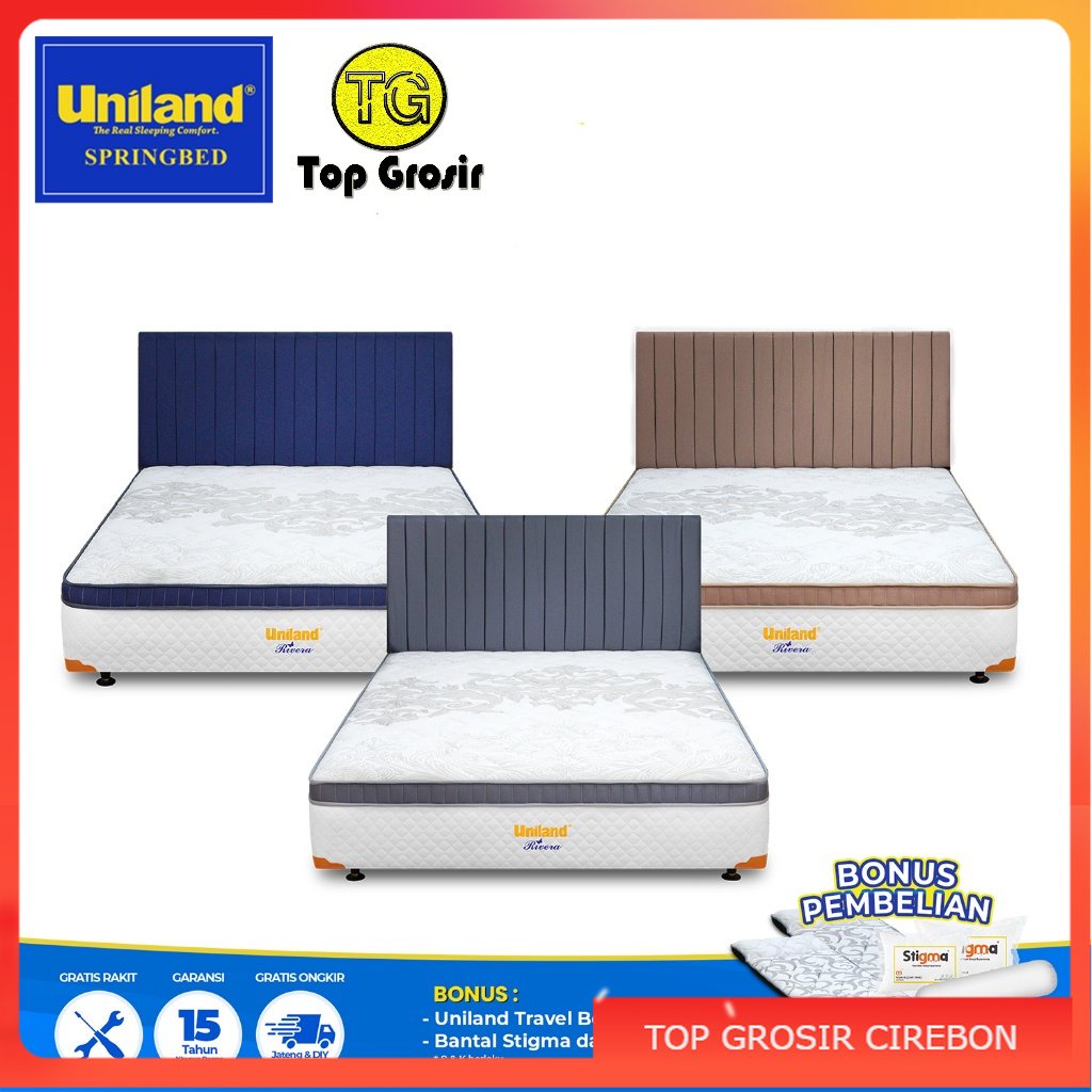 Uniland Springbed Multibed Rivera Plushtop Kasur Spring Bed UNILAND CIREBON