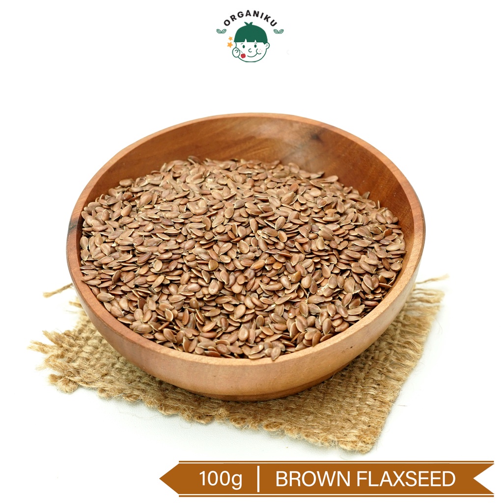 

Biji Rami Coklat Organik / Organic Brown Flax Seed 100g (CitraFood)
