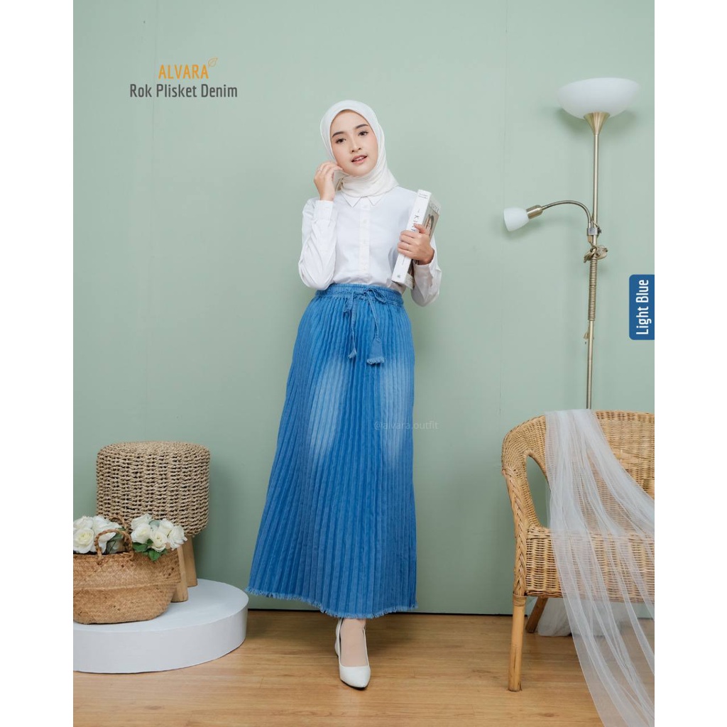 Rok dewasa Plsiket Denim by Alvara