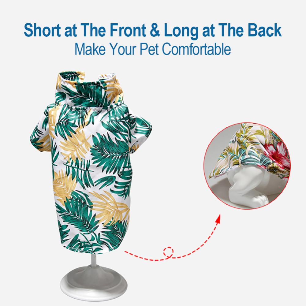 Timekey S-5XL Gaya Hawaii Lucu Musim Panas Kaos Baju Hewan Peliharaan Yang Nyaman Untuk Anjing Atau Kucing Pakaian Anjing Pakaian Hewan Peliharaan Produk Hewan N6U8