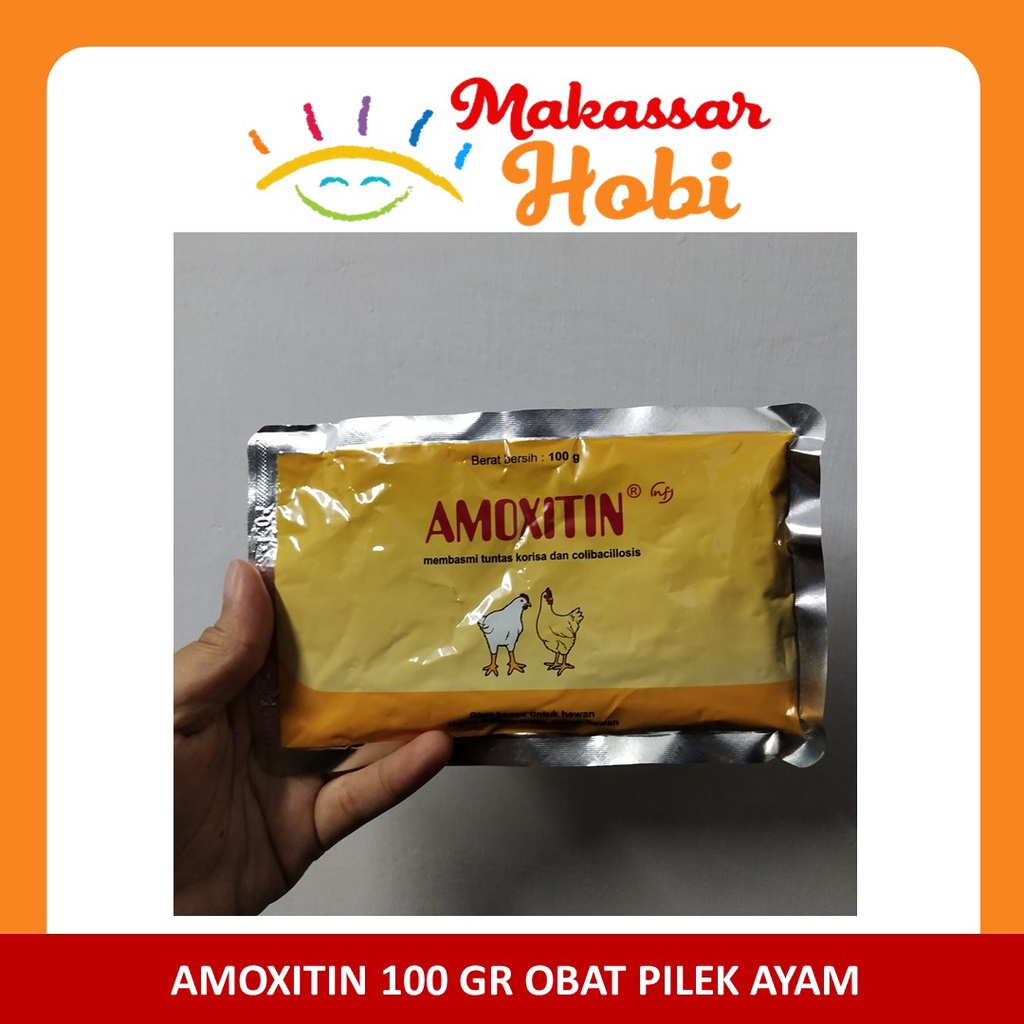 Amoxitin 100 gram Obat Ayam Pilek Ngorok Colibacillosis Unggas Pulorum