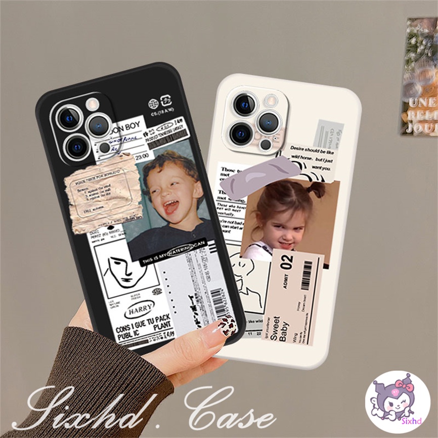 IPHONE Kompatibel Untuk Iphone8 7Plus X Xs Xr Untuk Iphone11 14 13 12 Pro Max SE 2020 Xs Max 6 6s Plus Pasangan Lucu Fashion Silikon Phone Case Soft Cover