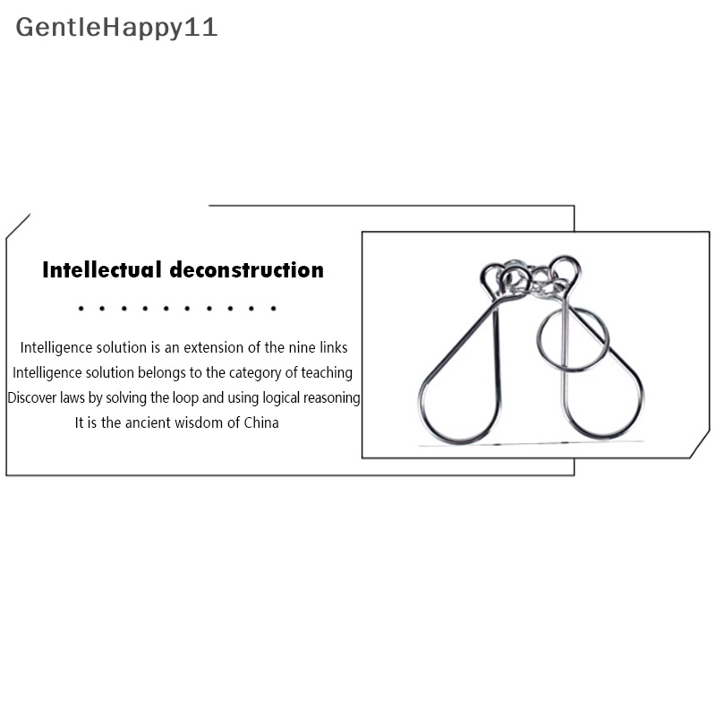 Gentlehappy Kawat Puzzle Montessori IQ Mind Brain Teaser Puzzles Mainan Pereda Anti Stres id