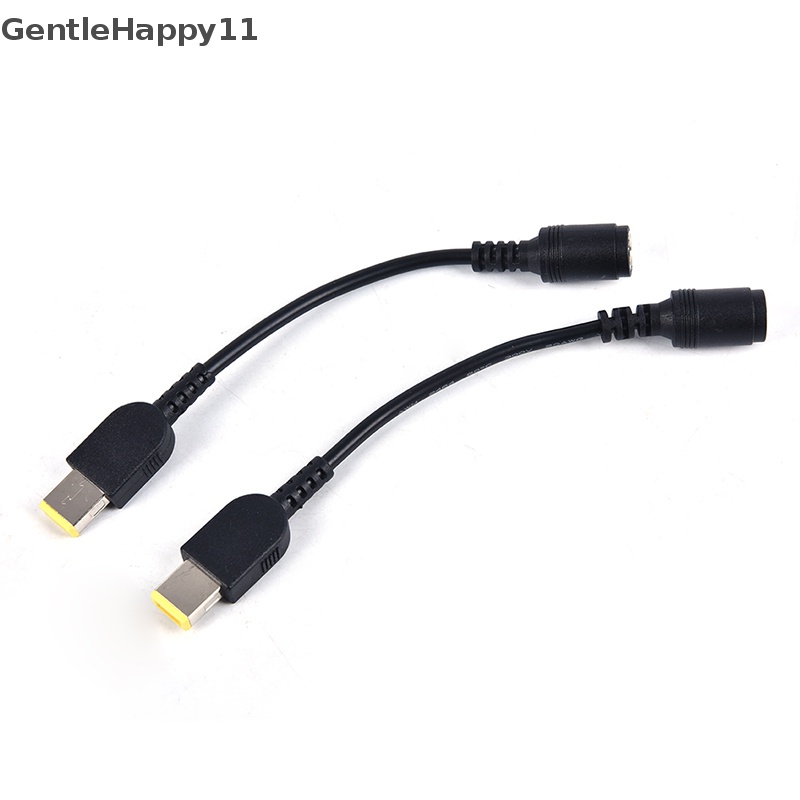 Gentlehappy Round Jack to Square Plug Adapter Charger Konverter Daya Untuk Lenovo Thinkpad id