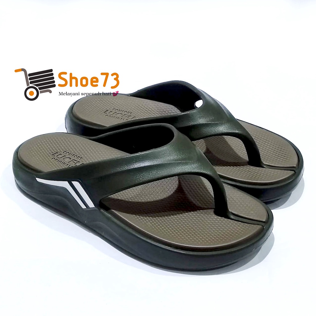 LUOFU E 6217 NEW6 SIZE 40-44 ORIGINAL l Sandal Jepit jelly pria l Sendal cowok impor