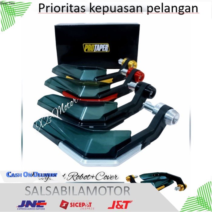 Handguard Motor Protaper Cnc Model Daun Universal Semua Motor - silver