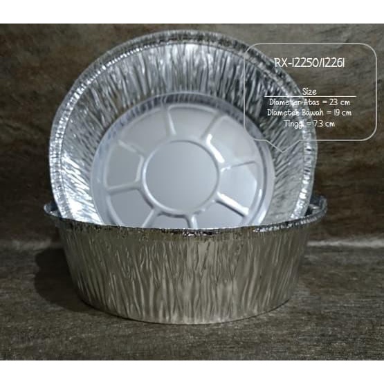 ALUMINIUM BULAT RX-12261- WADAH ALUMINUM FOIL BULAT RX12261