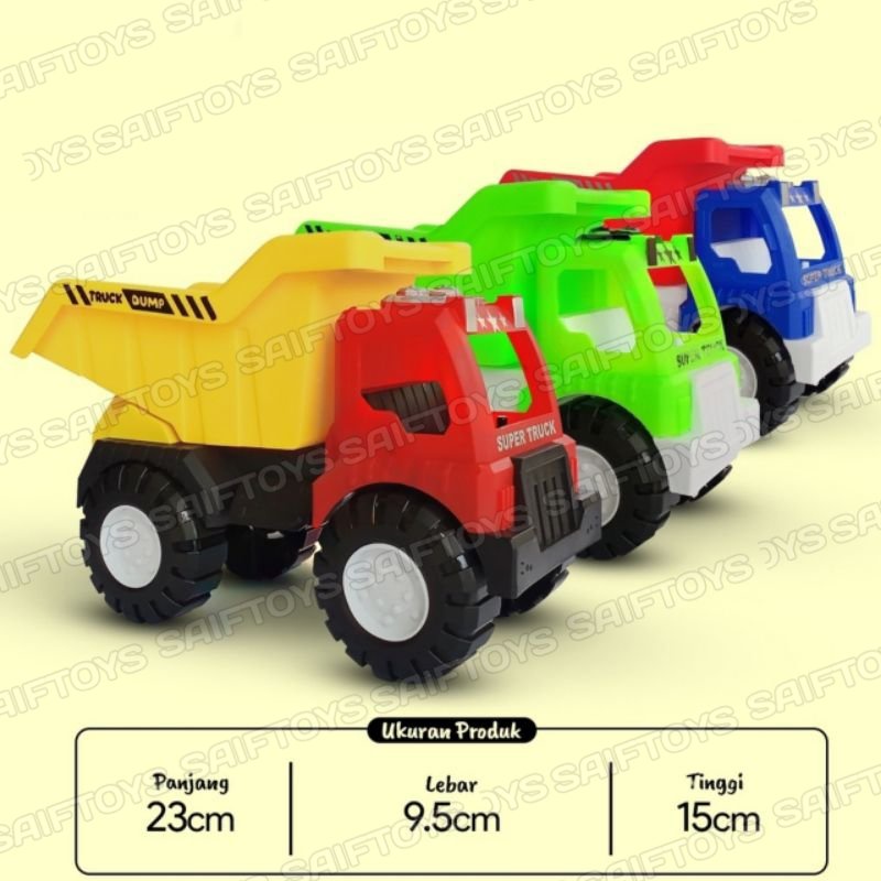Mainan Truk Dump Pasir / Mainan Truk Pasir / Mainan Truk Kontruksi Dump Pasir