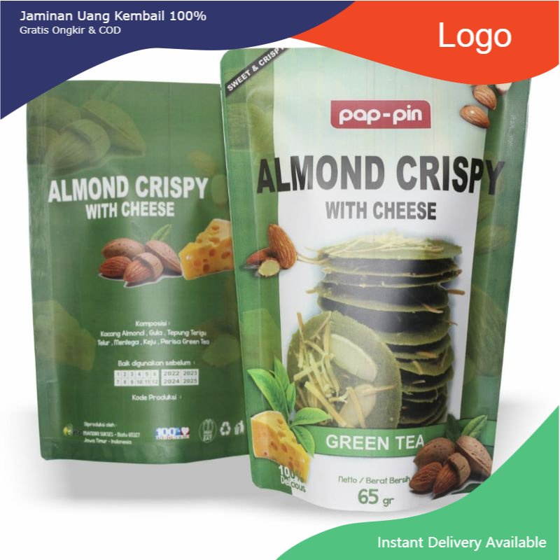 

Almond Crispy Cheese Green Tea ~ Oleh Oleh Khas Malang ~ Snack Kekinian Enak Murah