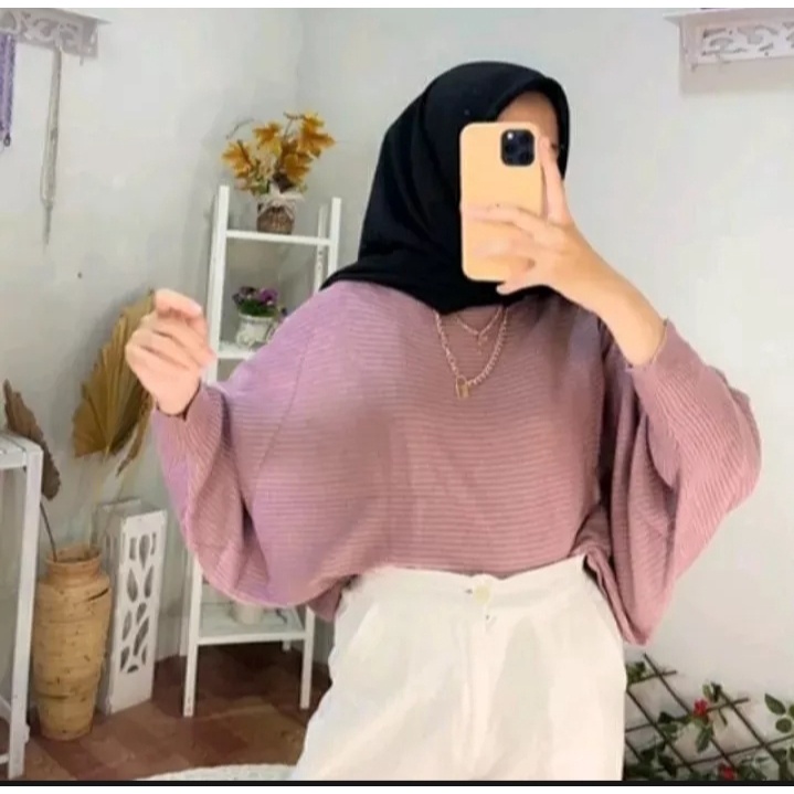 SWEATER RAJUT WANITA BATWING /BAJU RAJUT BATWING KNIT WANITA KALONG / NEW BEST SELLER LASPERAL BLUSE