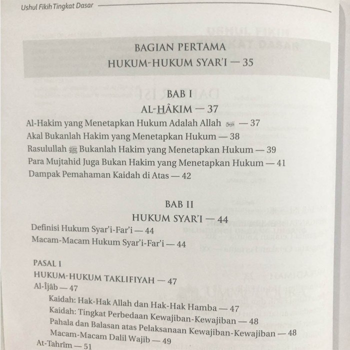 Buku Ushul Fikih Tingkat Dasar - Ummul Qura