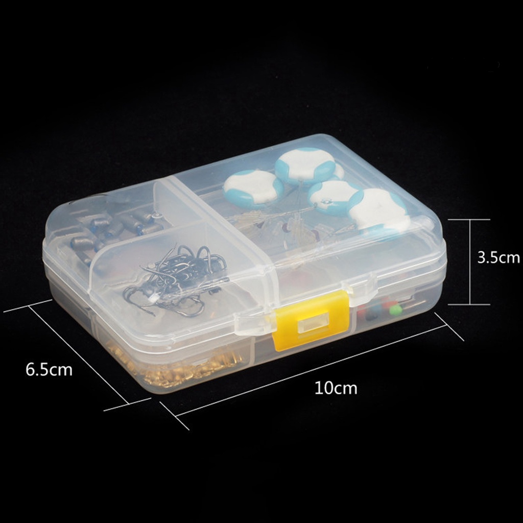 Bo-fishing Tackle Kotak Serbaguna Tahan Air Mini Fishing Lure Umpan 9kisi Persegi Panjang Transparan Case Untuk Pecinta Memancing
