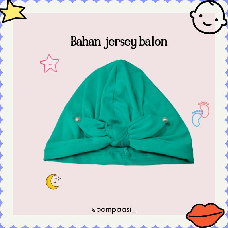 Turban Pita kelinci mutiara / Turban bayi