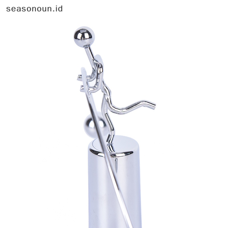 Seasonoun Hot Kinetic Weightlifter Gadget Gerak Abadi Desk Art Gift Dekorasi Kantor,.