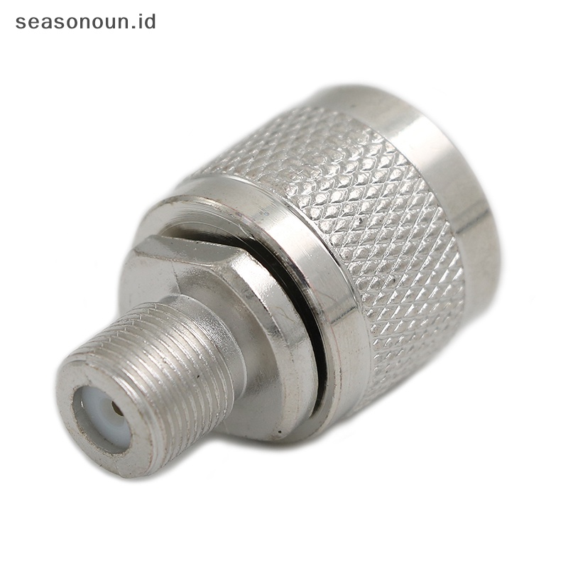 Seasonoun 1pcs N-F type N male plug to F female jack RF connector adapter.