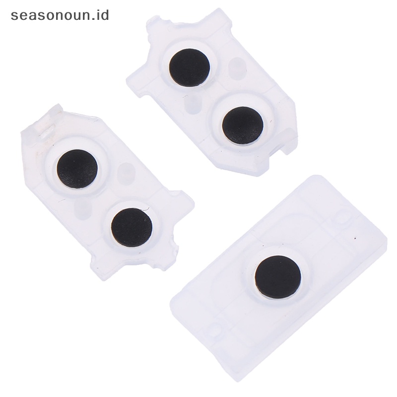 Seasonoun Controller rubber conductive pad Tombol silicon Untuk Bagian Pengganti Reparasi PS4.