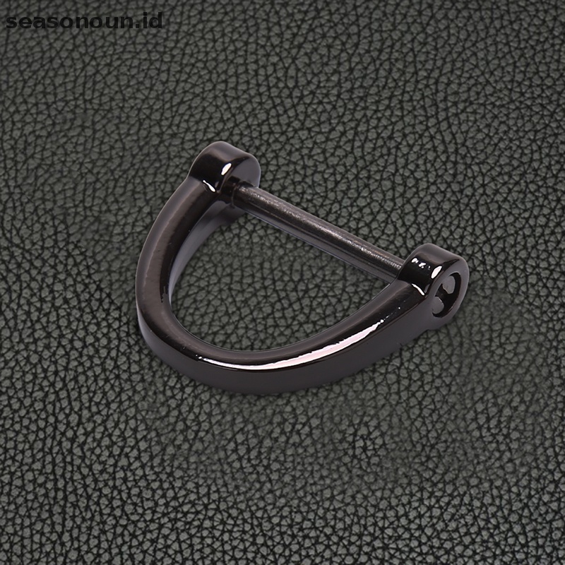 Seasonoun Gantungan Kunci Mobil Batang Tebal Classic D Shape Horseshoe Key Holder.