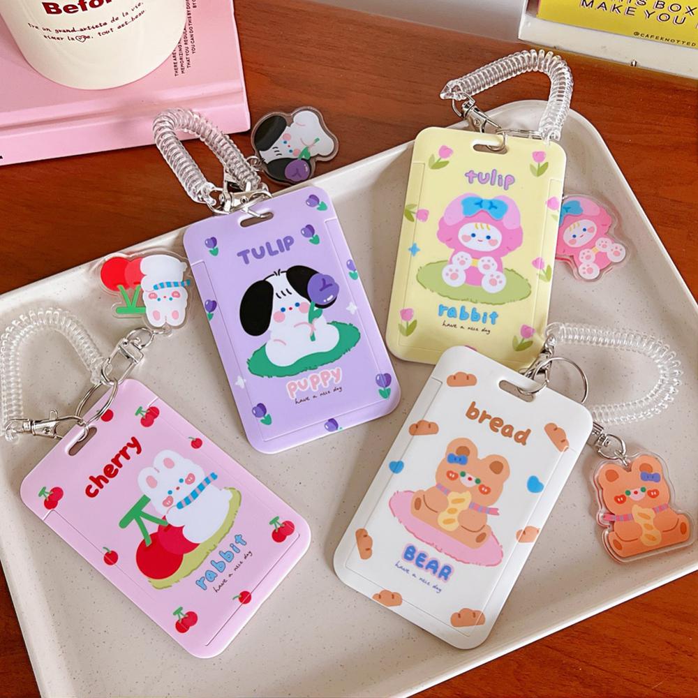 Timekey Kpop Photocard Holder Cute ins Style Akrilik Kredit ID Bank Card Foto Display Holder Bus Subway Card Pelindung Case Liontin J7P7