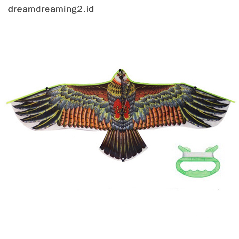 (drea) Layangan Eagle 1.1m Dengan Garis Layangan 30meter Anak Flying Bird Layangan Mainan Outdoor//