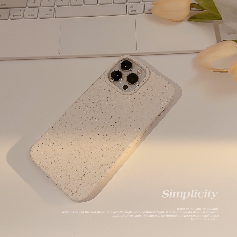 Ins Simple Beige Silikon Case Untuk Iphone SE 2020 7 /8 Plus 14x XR XM 11 12 MINI 13 PRO MAX Casing Cover Pelindung AT0282