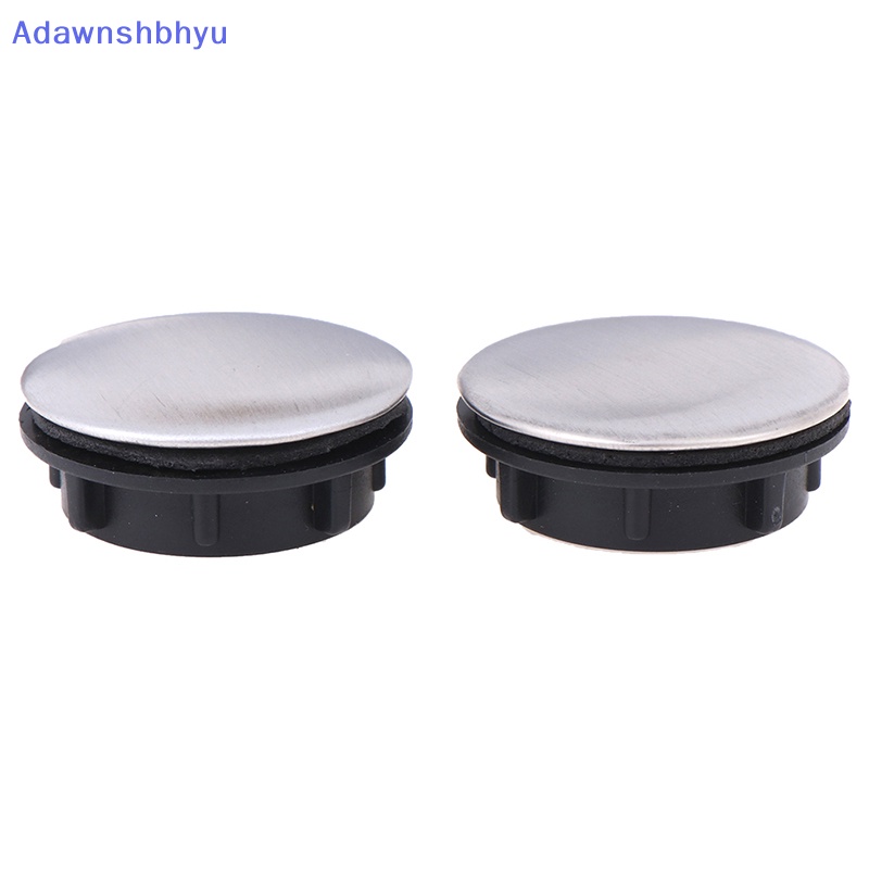 Adhyu 2Pcs Penutup Lubang Keran Wastafel Penutup Lubang Kran Dapur Stainless Steel ID