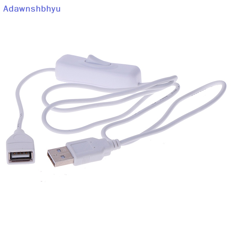 Adhyu 1Pc 1m Kabel USB Dengan Switch ON/OFF Cable Extension Toggle Untuk Lampu USB USB Fan ID