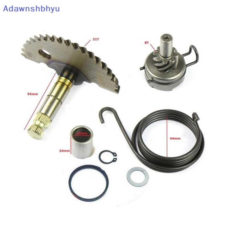 Adhyu Untuk 50CC GY6 139QMB Scooter ATV Kick Start Kit Lengkap Gear Shaft Spring Pinion ID