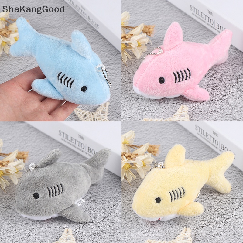 Selip 12 cm Gantungan Kunci Hadiah Hiu plush Boneka Mainan Boneka mini Liontin Mainan Mewah SKK