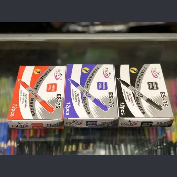 

[FID] Spidol Permanen Permanent Marker Pen ESCO ES-75 Ecer Satuan Per 1 Pcs