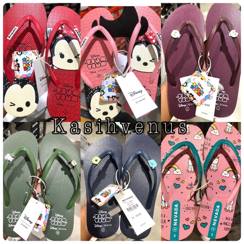 ZB54RA SANDAL JEPIT DISNEY X NEVADA ORIGINAL
