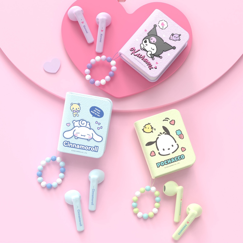 Sanrio Kuromi Headphone Bluetooth Cinnamoroll True Wireless Headset Pochacco Sport Noise Reduction Touch Control Game Earphone [ZXL]