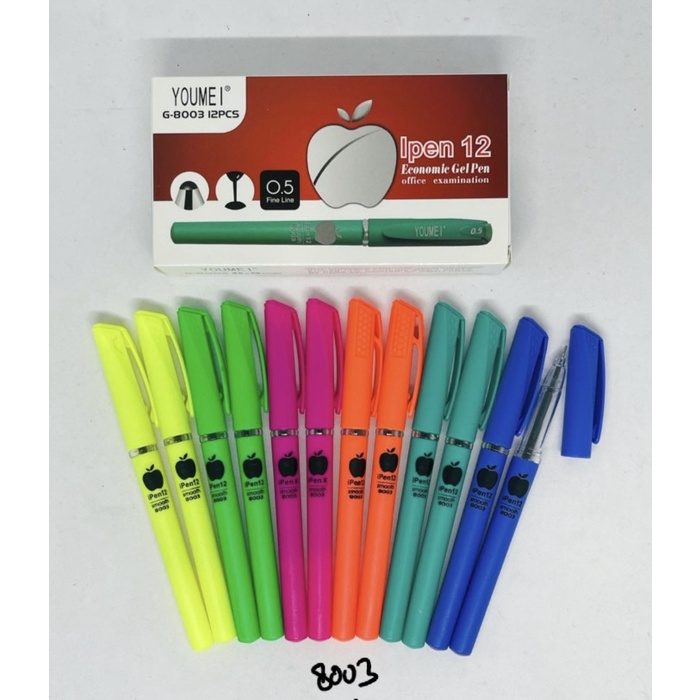 

pen gel ipen 12 body warna isi 12 pc -Zilong