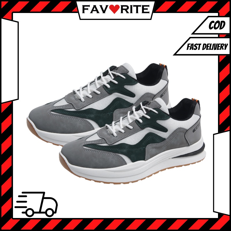 Favorite &quot;Free Box&quot; (Size 40 - 44) Sepatu Pria Sneakers Kasual Trendy Import 8118