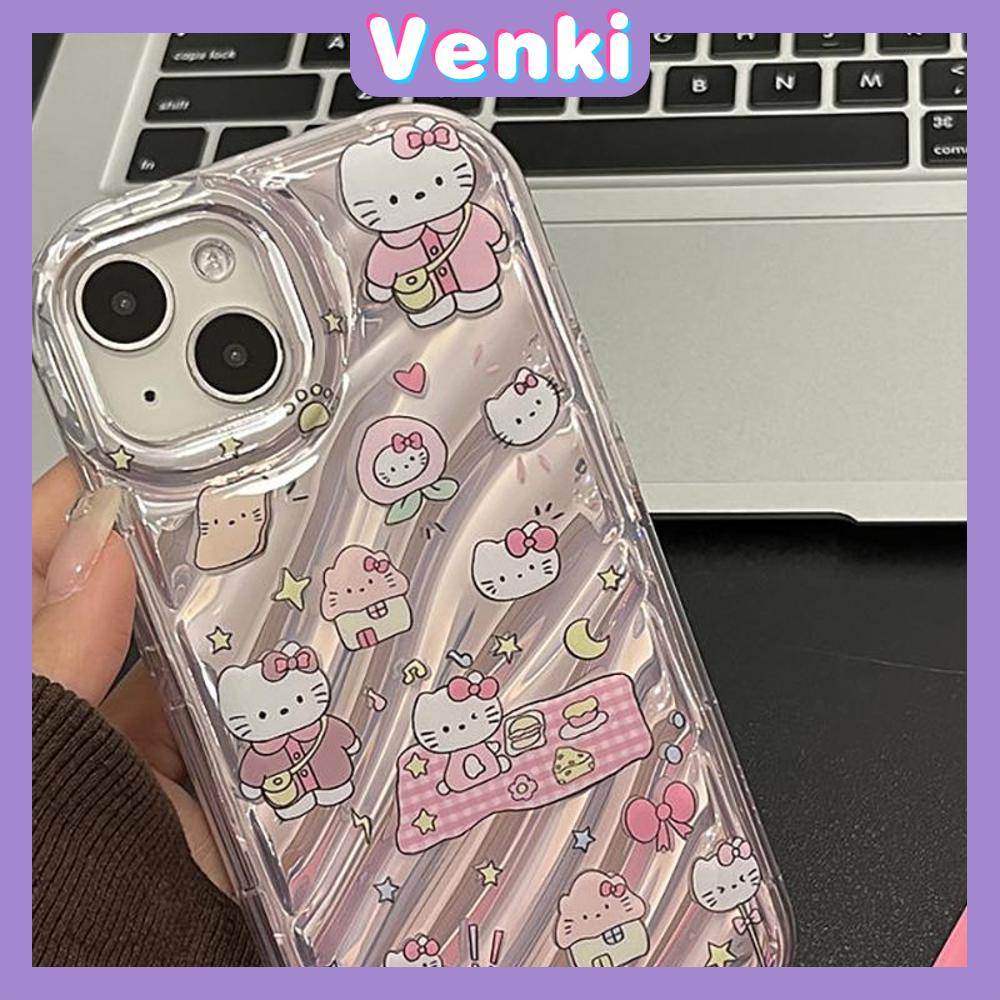 VENKI - For iPhone 11 iPhone Case Laser Reflective Transparent Phone Case TPU Soft Shockproof Airbag Case Protection Cute Cartoon Compatible with iPhone 14 13 Pro max 12 Pro Max xr