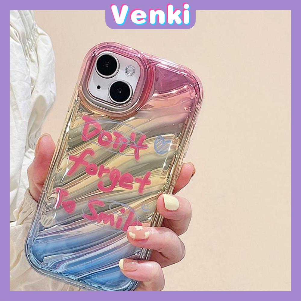 VENKI - For iPhone 11 iPhone Case Laser Reflective Transparent Phone Case TPU Soft Shockproof Airbag Case Protection Cool English Compatible with iPhone 14 13 Pro max 12 Pro Max xr