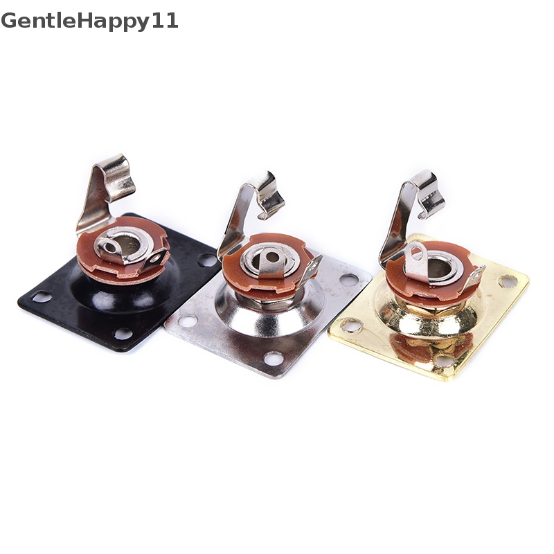 Gentlehappy Sliver Square Style Plat Jack Gitar Baru, Socket Output Chrome Rectangle id