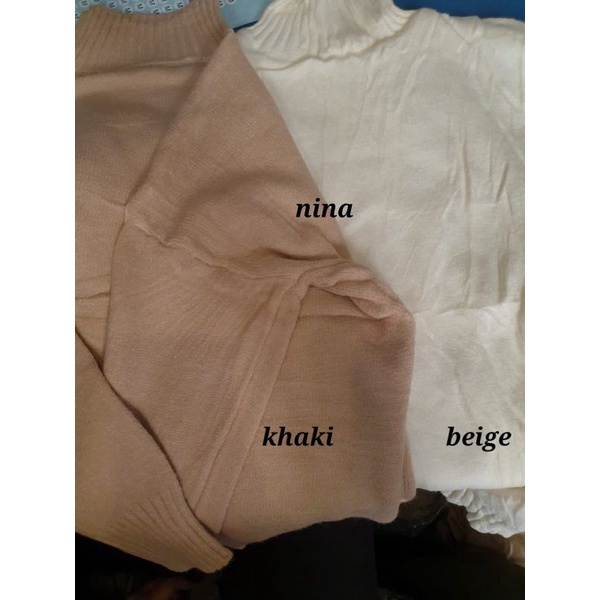 IMPORT WOMAN WINTER AUTUMN KNIT TOP THERMAL 'NINA' BAJU ATASAN RAJUT WANITA MUSIM DINGIN GUGUR