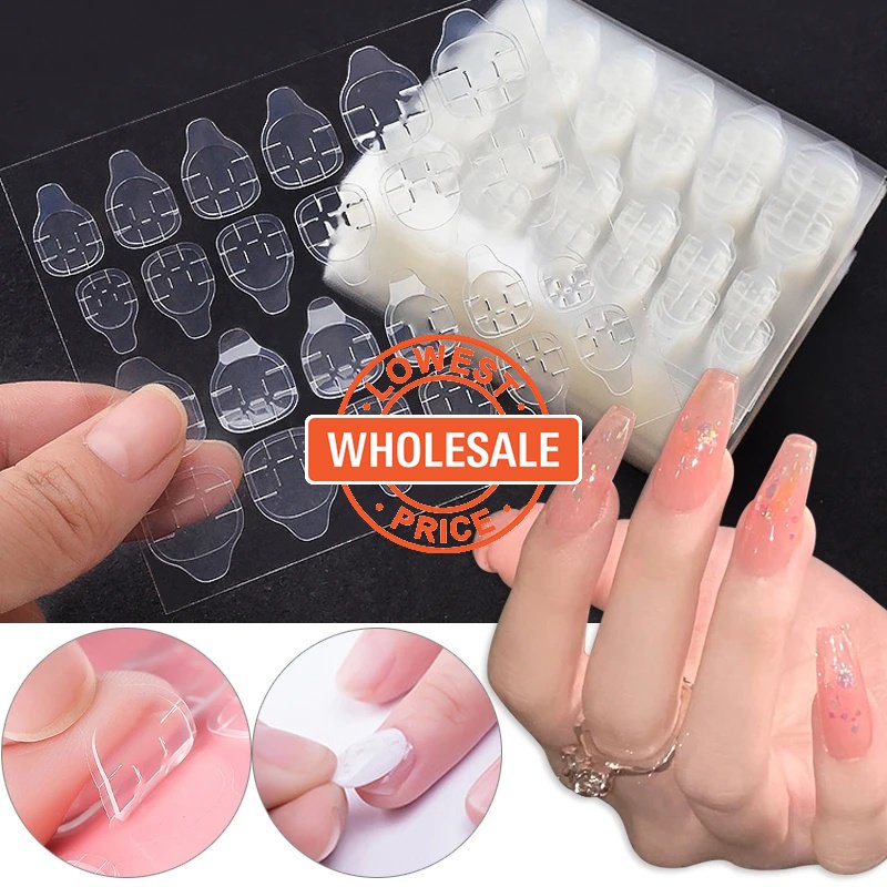 [Harga Grosir] 1pc Wearable Lem Jelly Kuku Palsu Super Tipis Viscose Lem Stiker Dua Sisi Tempel Yang Dapat Dilepas Lem Kuku Perekat Tinggi DIY Manicure Tools Aksesoris Kuku