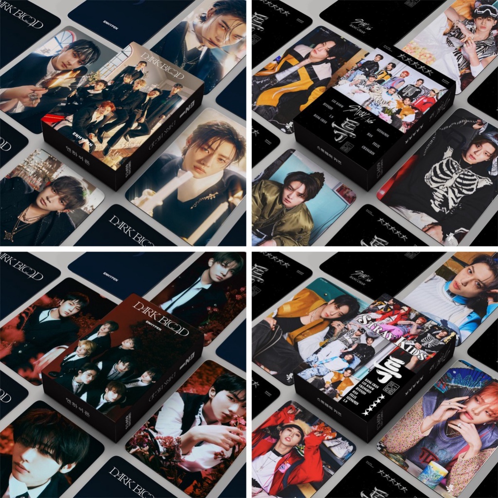 60pcs/box STRAY KIDS EN-HYPEN Album Photocards DARK BLOOD 5-STAR Lomo Cards ENHYPEN Straykids Kpop Postcards