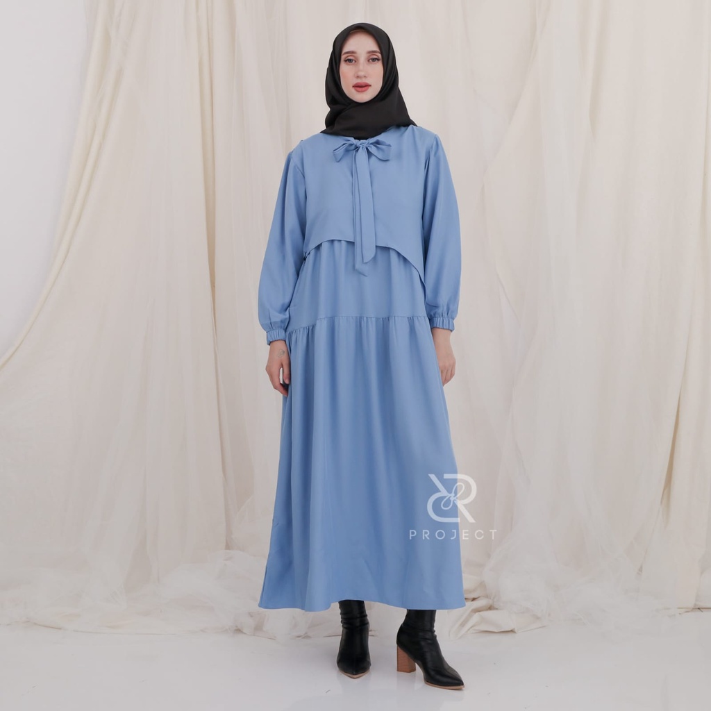 [COD] YOANE BLUE SERIES GAMIS BUSUI WANITA TERBARU Size S M L XL - DR Project