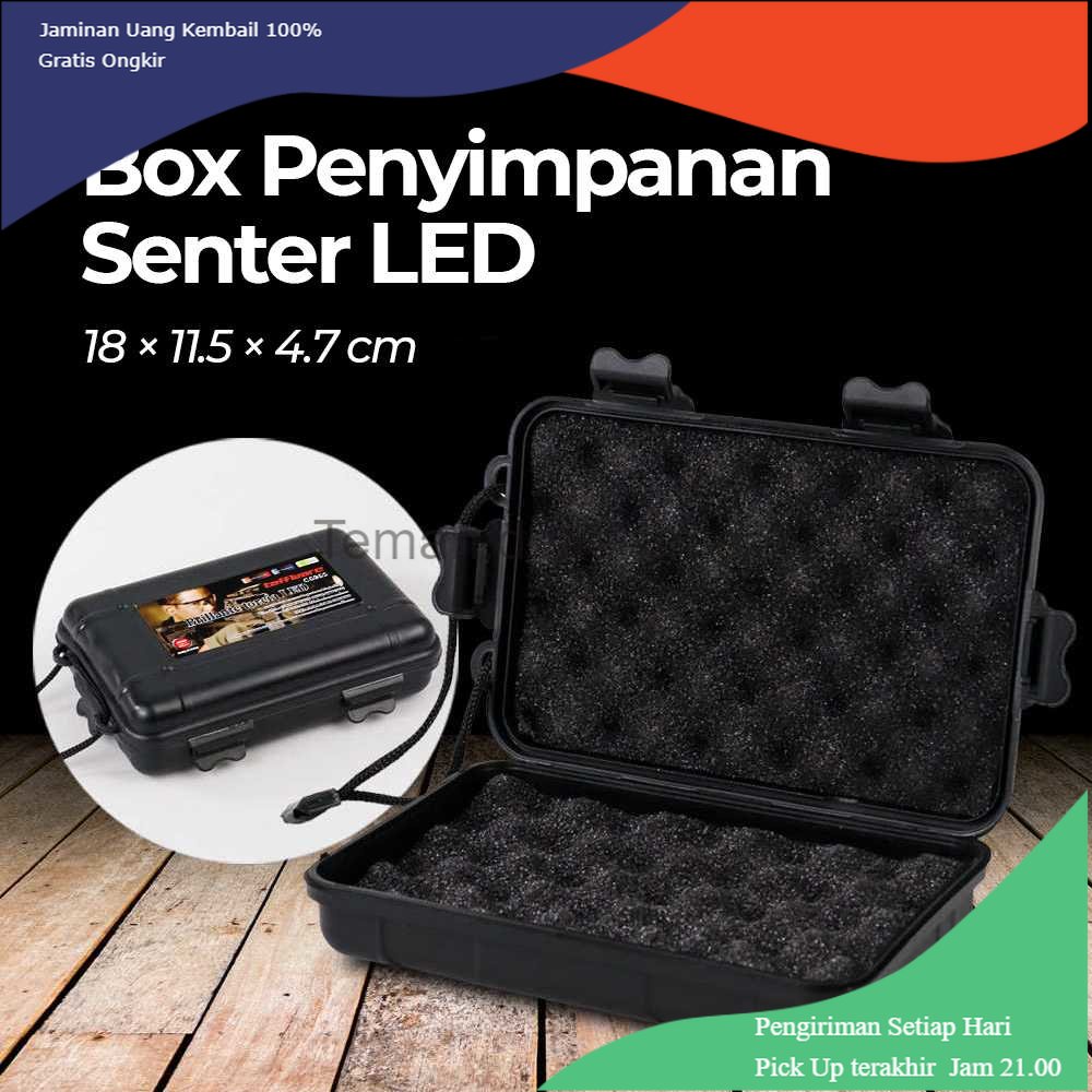 TD - DPR Taffware Box Kotak Penyimpanan Plastik Senter LED 18 x 11.5 x 4.7 cm - C6965