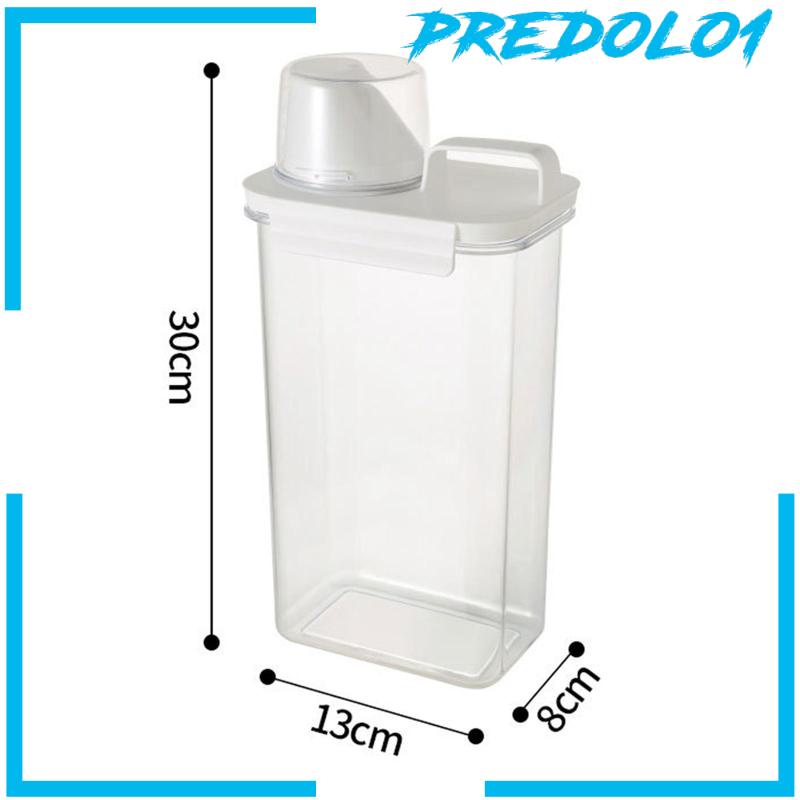 [Predolo1] Dispenser Bubuk Laundry Wadah Beras Rice Dispenser Tempat Bubuk Cuci Tong