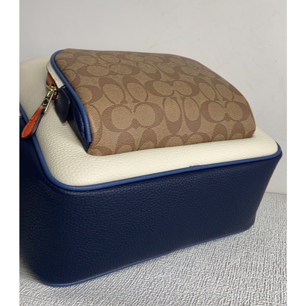 Coach Backpack With Signature Canvas Detailed And Coach stamp