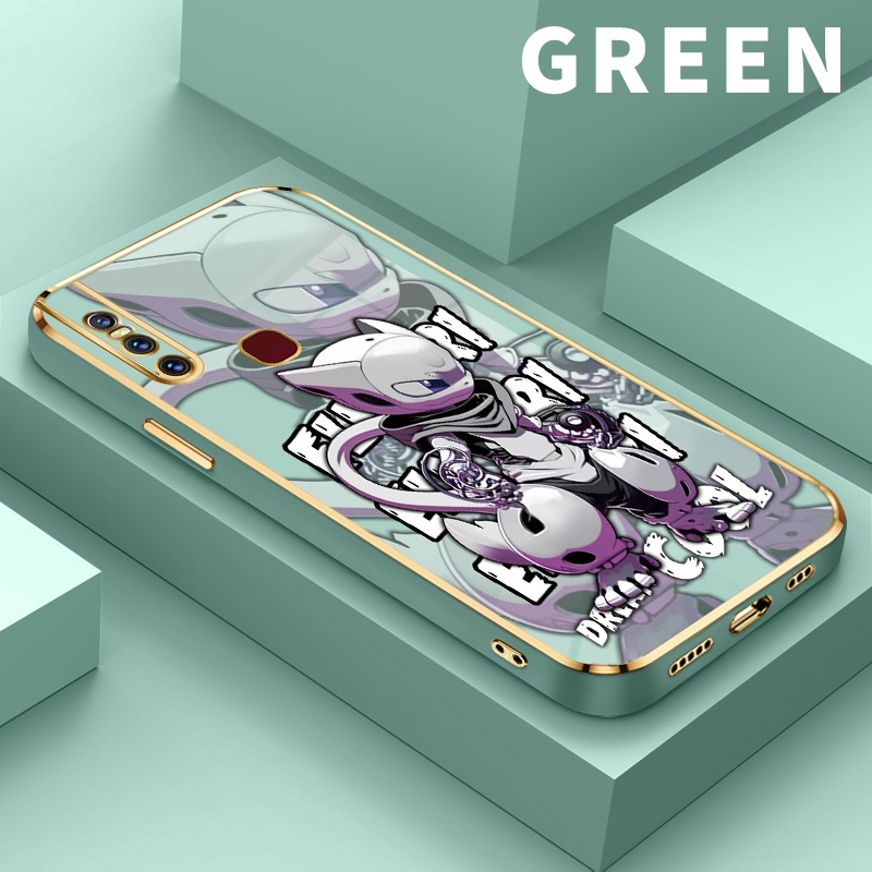 JHABIB Case  For Vivo S1 V15 Pro V19 V20 SE Y70 2020 2021 Elf Pokémon Overdrive Mewah Silicone Case 